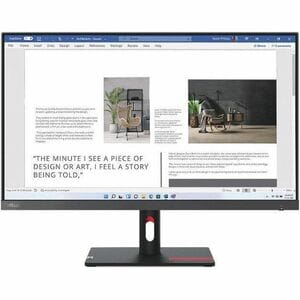 Lenovo Think Vision S27i 30 27' Fhd 100 Hz Free Sync Led Ips Monitor 1920x1080 4ms 16:9 Tilt Adjustable Vga Hdmi 3.5mm Out Vesa 3yrs