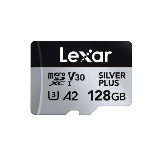 Lexar LMSSIPL128G-BNANG, Professional Silver Plus, MicroSDXC, 128GB, UHS-I, Read Speed: Up to 205MB/s, Write Speed: Up to 150MB/s, Limited Lifetime Warranty