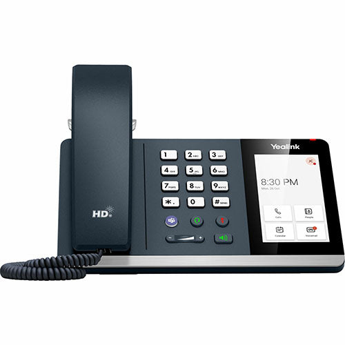 Yealink MP54-Teams, Microsoft Teams Phone, Android 9.0, 4" Colour Touch Screen, HD Audio, Dual Gigabit Ports, Hybrid Mode, supports USB Headset, 1 Year Warranty