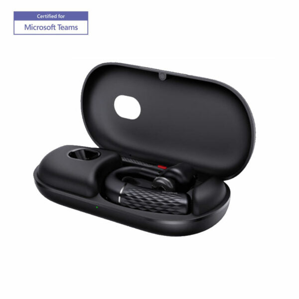 Yealink Bh71 Bluetooth Wireless Mono Headset, Usb C A,Mobile,4 Mic Noise Cancellation, Road Warrior,130 Ft Range, 10 H Talk Time, Adjustable Ear Hook