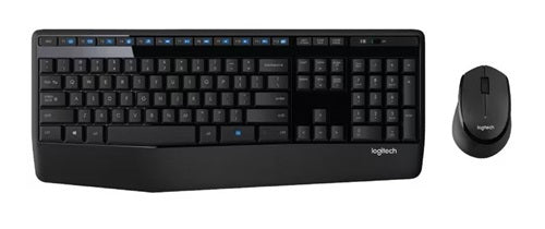 Logitech Mk345 N Wireless Keyboard & Mouse Combo Full Size 12 Media Key Long Battery Life Comfortable (New!!)