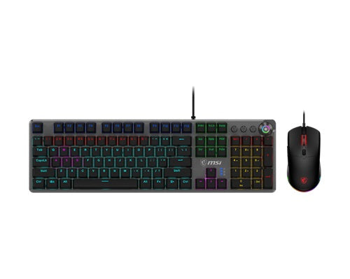 MSI FORGE GK310 COMBO US, Mechanical Gaming Kyeboard with Mouse, Red Switches, RGB, 1 Year Warranty