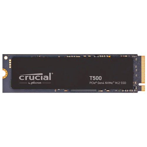 Crucial CT4000T500SSD3, T500 4TB Gen4 NVMe SSD - 7400/7000 MB/s R/W 2400TBW 1440K IOPs 1.5M hrs MTTF with DirectStorage, 3 Year Warranty