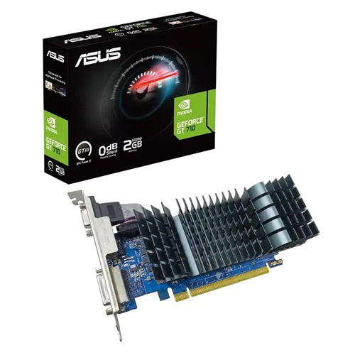 Asus N Vidia Ge Force Gt710 Sl 2 Gd5 Brk Evo 2 Gb Gddr5 Evo Low Profile Graphics Card For Silent Htpc Builds