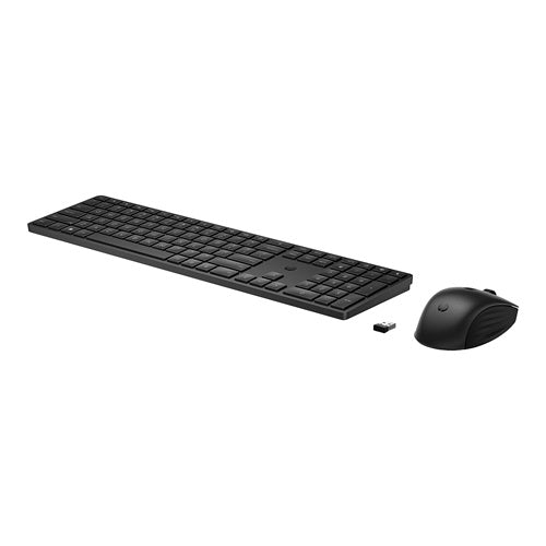 HP 4R013AA, 650 Wireless Keyboard and Mouse Combo, Bluetooth, USB-A, Black, 1 Year Warranty