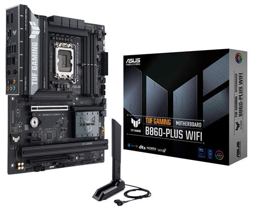 Asus Tuf Gaming B860 Plus Wifi Lga1851 Atx Motherboard 256 Gb, 4x Ddr5, 1 X Pc Ie 5.0, 3 X M.2 Slots, 4 X Sata, Wi Fi 7, 1 X Hdmi, 1 X Dp