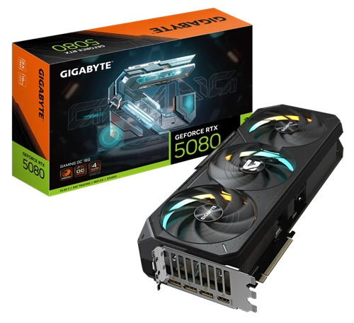 * Sale with 1:1 Z890 Board* Gigabyte GV-N5080GAMING OC-16GD, Nvidia GeForce RTX™ 5080 GAMING OC, 16GB GDDR7, Core Clock: 2730MHz, Cuda Core: 10752, 1xHDMI, 3xDP, PSU: 850W, PCIe5.0, 3 Year Warranty
