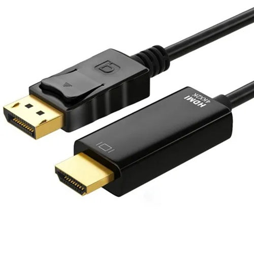 Astrotek AT-DPHDMI4K-2M, 2M, DisplayPort DP to HDMI Cable Converter Adapter, Male to Male, 4K Resolution For Laptop PC to Monitor Projector HDTV Video Card, 1 Year Warranty