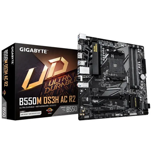 Gigabyte GA-B550M-DS3H-AC-R2 | AMD AM4 mATX motherBoard