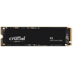 Crucial P3 500 Gb Gen3 Nv Me Ssd 3500/1900 Mb/S R/W 110 Tbw 350 K/460 K Iops 1.5 M Hrs Mttf Full Drive Encryption M.2 Pc Ie3 5yrs