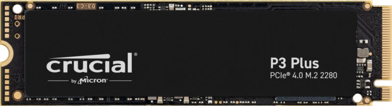 Crucial P3 Plus 4 Tb Gen4 Nv Me Ssd 4800/4100 Mb/S R/W 800 Tbw 650 K/900 K Iops 1.5 M Hrs Mttf Full Drive Encryption M.2 Pc Ie4 5yrs