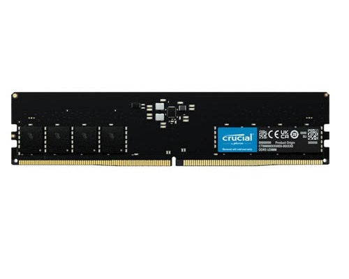 Crucial 32 Gb (1x32 Gb) Ddr5 Udimm 4800 M Hz Cl40 Desktop Pc Memory