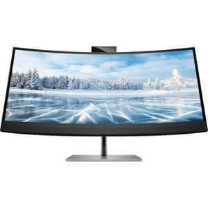 HP 30A19AA, Z34C G3, 34" IPS Curved, 3440x1440, 21:9, 6ms, 1xHDMI, 1xDP, 1xRJ-45, USB, Speakers, VESA, Adjustable Height, Tilt, Swivel, WebCam, 3 Year Warranty