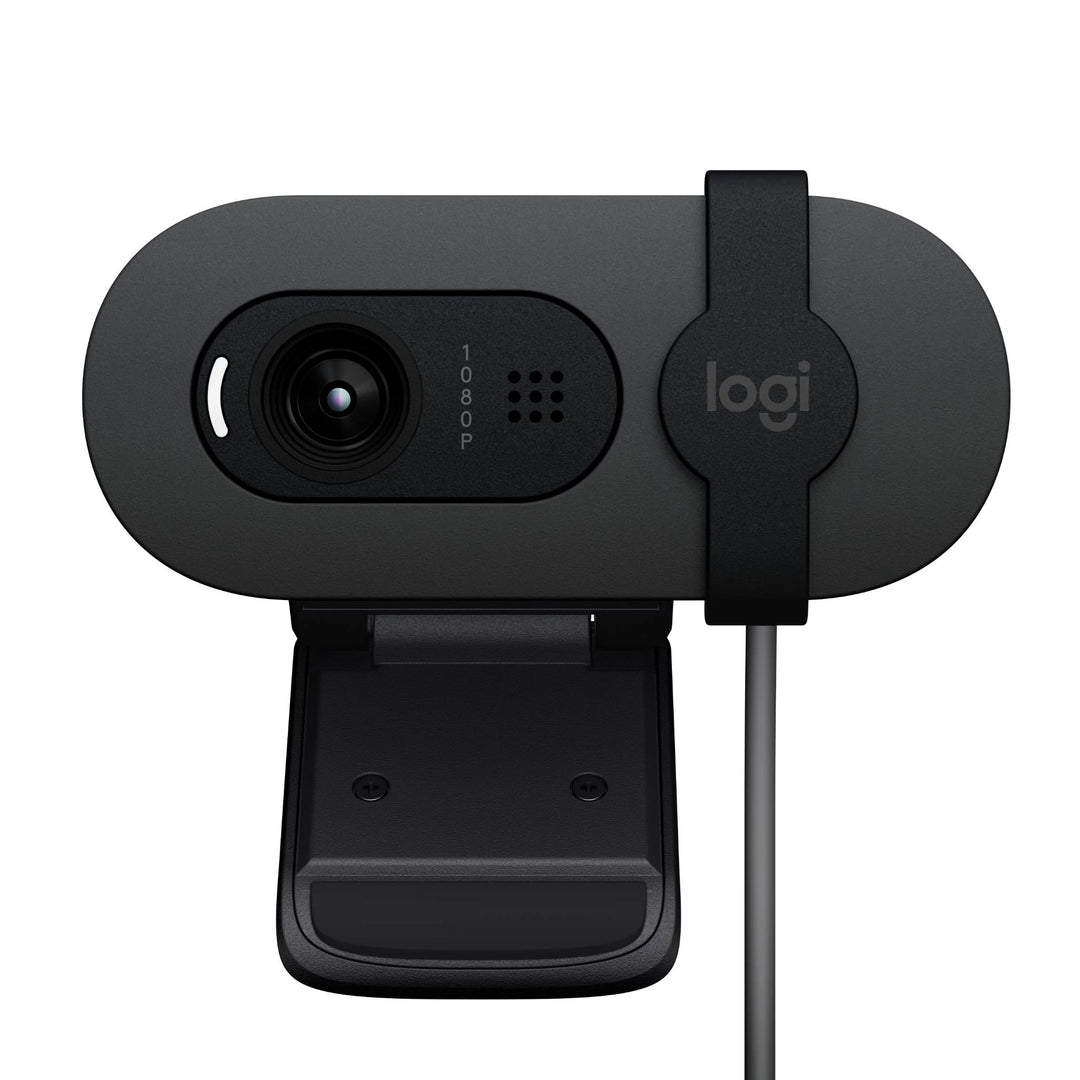 Logitech Brio100 Full Hd 1080p Webcam With Auto Light Balance, Integrated Privacy Shutter, And Built In Mic