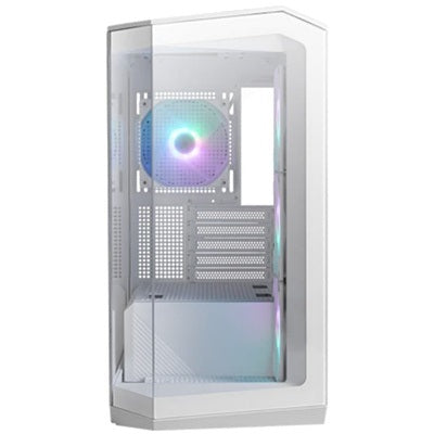 Msi Mag Pano M100 R Pz White Micro Atx Case, 1x Usb 3.2, 2x Usb 2.0, 1x Audio, 1x Mic, 4x Pci E, 2x 2.5', 2x 3.5', Micro Atx / Mini Itx(new)