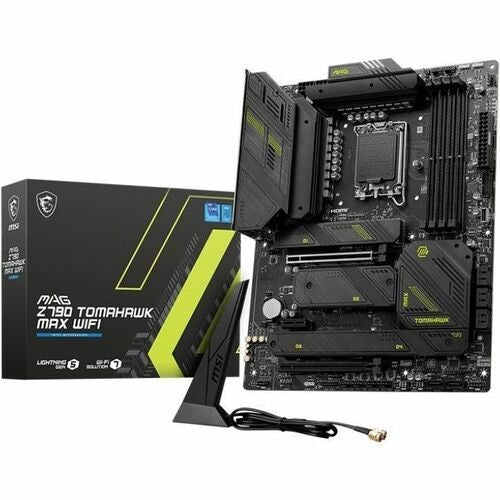 Msi Mag Z790 Tomahawk Max Wifi Intel Lga 1700 Atx Motherboard, 4x Ddr5128 Gb, 1x Pci E X 16, 1x Pci E X 14, 4x M.2, 7x Sata, 10x Usb 3.2,