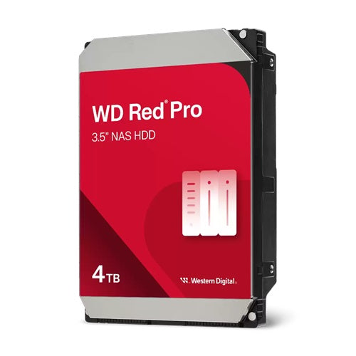 Western Digital WD4005FFBX, Red Pro NAS, 4TB, 3.5" form factor,7200 RPM SATA 6 Gb/s, 256MB cache, 5 Year Warranty
