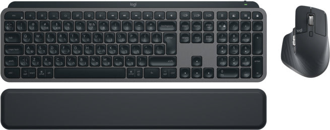 Logitech Mx Keys S Combo Performance Combo: Mx Master 3 S, Mx Keys S & Mx Palm Rest 8000 Dpi (Graphite)