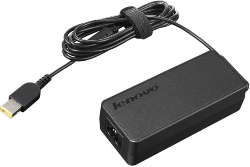 Lenovo Think Pad 65 W Ac Power Adapter Charger For Post 2013 Lenovo Notebooks With The Rectangular “Slim Tip' Common Power Plug