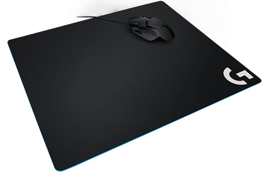 Logitech 943- 000801, G640 Large Cloth Gaming Mouse Pad Stable Rubber Base Matched to Logitech Sensors Moderate Surface Friction, 1 Year