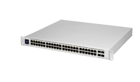 Ubiquiti USW-PRO-48-AU, UniFi 48 port Managed Gigabit Layer2 Layer3 Switch - 48x Gigabit Ethernet Ports, 4x SFP+ Ports - Touch Display - Gen 2, 1 Year