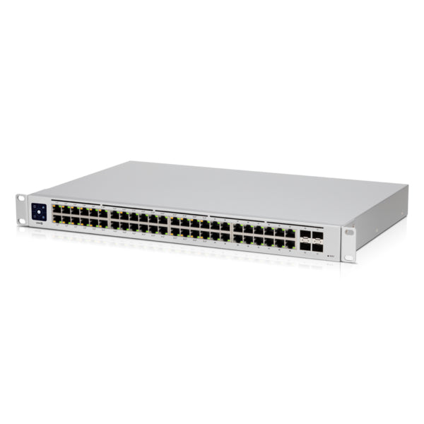 Ubiquiti USW-48-POE, UniFi 48 port Managed Gigabit Layer2 & Layer3 switch, 48x Gigabit Ethernet Ports w/ 32x 802.3at POE+, 4x SFP Port Touch Display 210W, 1 Year Warranty