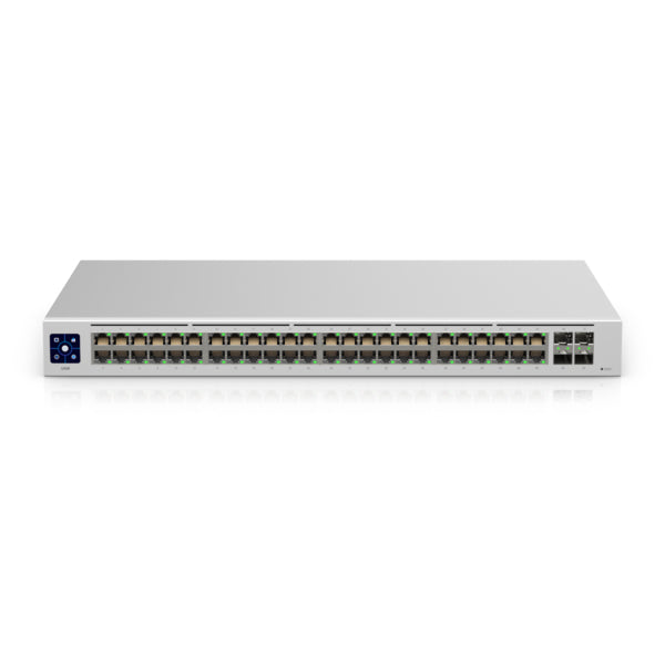 Ubiquiti Uni Fi Usw 48, 48 Port Managed Gigabit Layer2 Switch 48x Gigabit Ethernet Ports 4x Sfp Port Touch Display, 2 Yr Warr