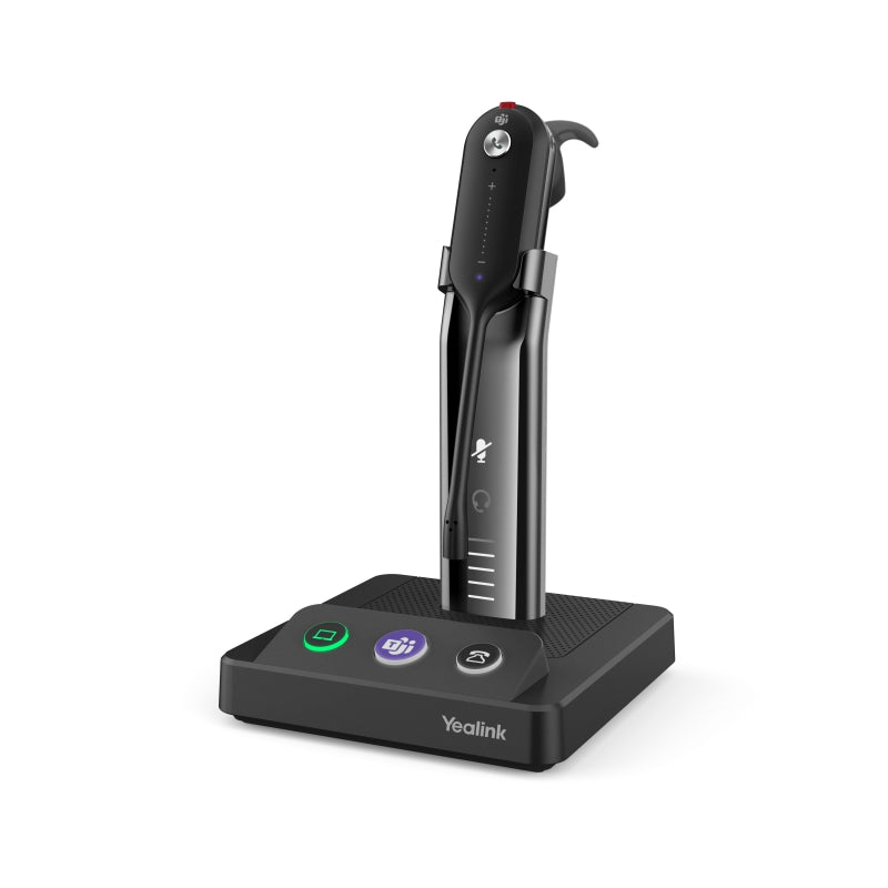 Yealink Wh63 Uc Convertible Dect Wireless Headset, Busylight On Headset, 2x Microphones, Hd Voice, Noise Killer, Uc Platform, Microsoft Teams Certified