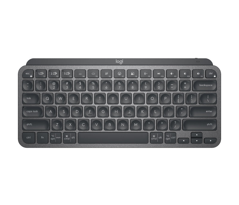 Logitech Mx Keys Mini Graphite Minimalist Wireless Illuminated Keyboard/ Connect Via The Bluetooth Low Energy Techno 1 Year Limited Hardware Warranty