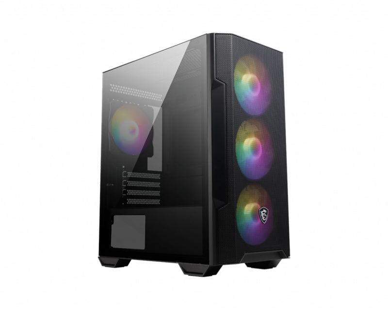 Msi Mag Forge M100 R Micro Atx Case, 1x Usb 3.2, 2x Usb 2.0, 1x Audio, 1x Mic, 4x Pci E, 2x 2.5', 2x 3.5', Micro Atx / Mini Itx