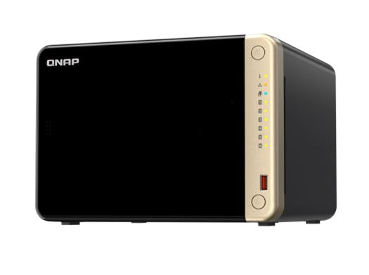 Qnap Ts 664 8 G 6 Bay Desktop Nas, Intel® Celeron® N5105/N5095 Quad Core, 8 Gb Onboard Not Expandable, 6 X 3.5'/2.5' Sata 6 Gb/S Drive Bays