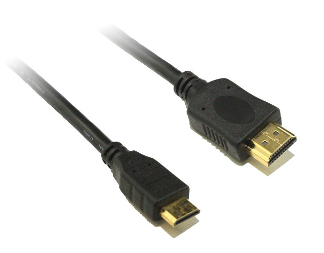 8 Ware Mini Hdmi To High Speed Hdmi Cable 2m Male To Male 1.4v 28 Awg Standard Hdmi Male To Male