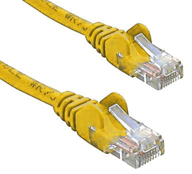 8ware Cat5e Cable 50cm / 0.5m Yellow Color Premium Rj45 Ethernet Network Lan Utp Patch Cord 26 Awg Cu Jacket