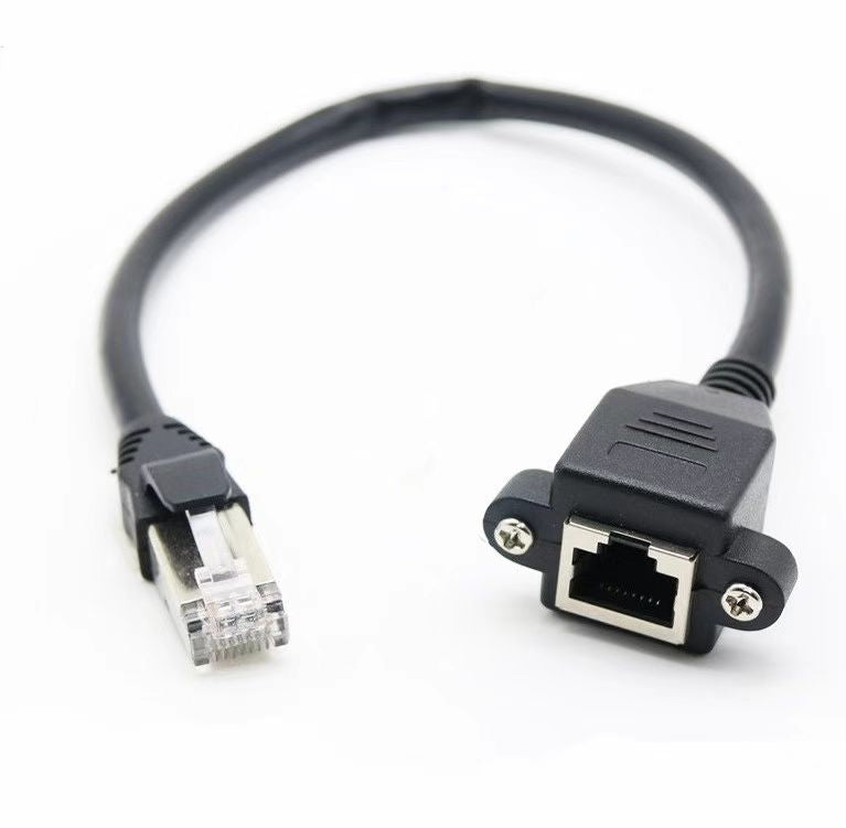 8 Ware Rj45 Male To Female Cat5e Network/ Ethernet Cable 2m Black Standard Network Extension Cable