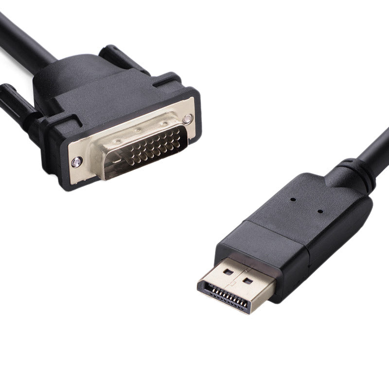 8ware Display Port Dp To Dvi D 2m Cable Male To Male 24+1 Gold Plated Supports Video Resolutions Up To 1920x1200/1080 P Full Hd @60 Hz