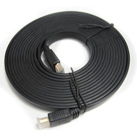 8 Ware Flat Hdmi Cable 2m V1.4 19pin M M Male To Male Gold Plated 3 D 1080p Full Hd High Speed With Ethernet