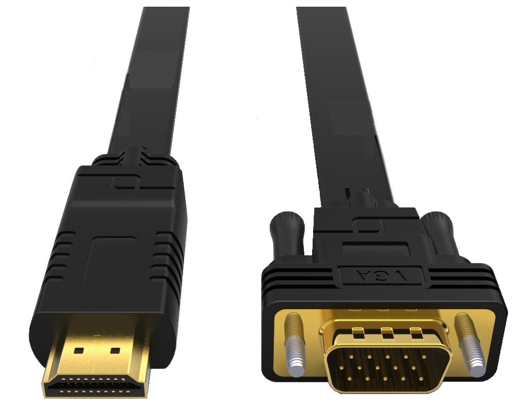 8 Ware Hdmi To Vga Adapter Converter Cable 2m Male To Male For Desktop Computer Laptop Pc Monitor Projector Hdtv Switch Ps4 Ps5 Media Box Dvd Camera