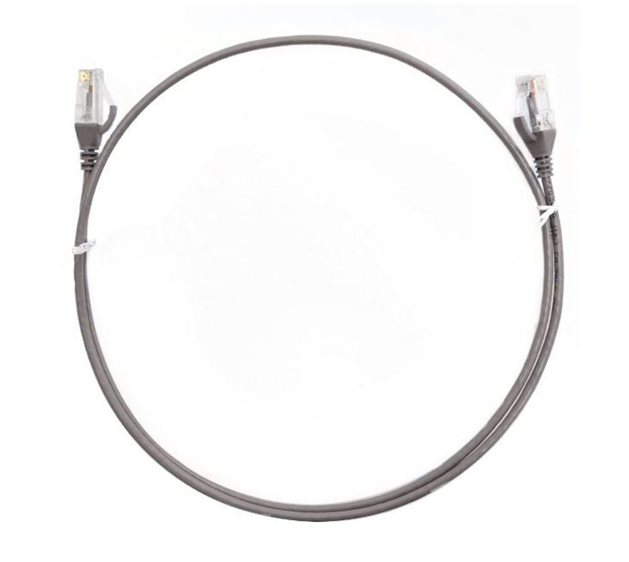 8ware Cat6 Ultra Thin Slim Cable 5m / 500cm Grey Color Premium Rj45 Ethernet Network Lan Utp Patch Cord 26 Awg For Data