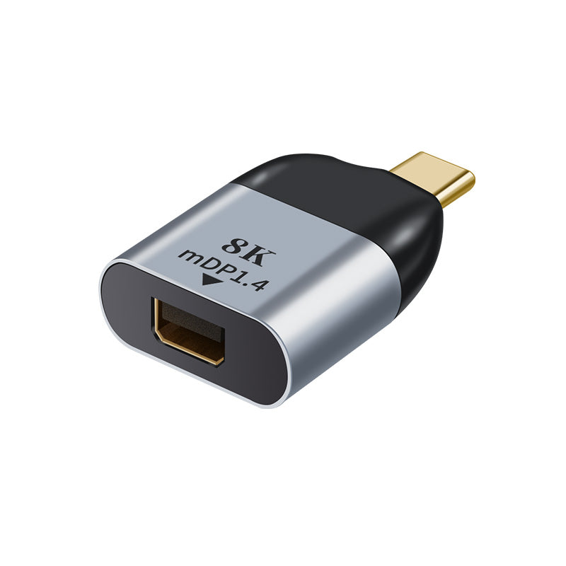 Astrotek Usb C To Mini Dp Display Port Male To Female Adapter Support 8 K@60 Hz 4 K@60 Hz For I Pad Pro Macbook Air Samsung Galaxy Ms Surface Dell Xps