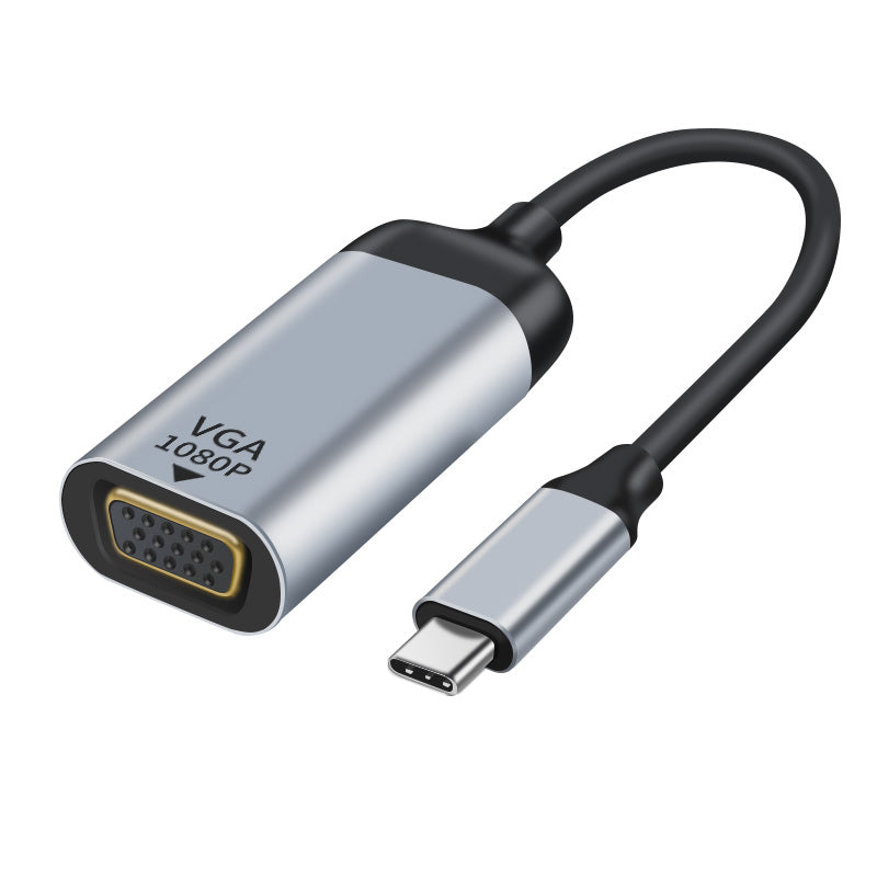 Astrotek Usb C To Vga Male To Female Adapter 15cm Cable Support 1080 P@60 Hz Qwxga Wuxga Uxga For I Pad Pro Macbook Air Samsung Galaxy Ms Surface Dell Xp
