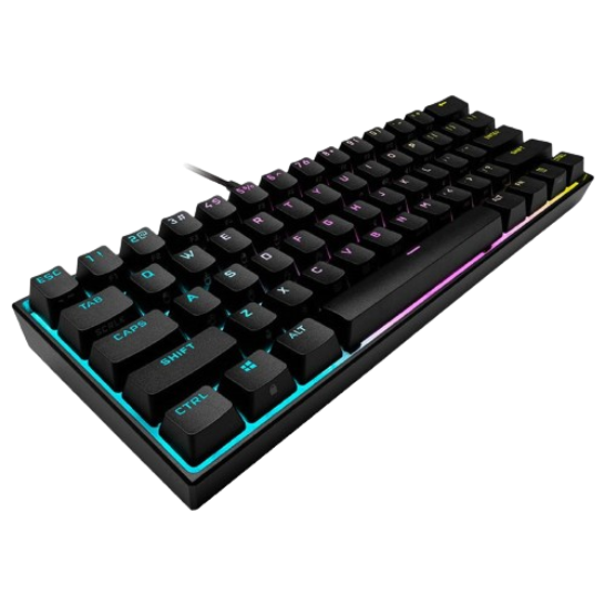 Corsair K65 Rgb Mini 60% Mechanical Gaming Keyboard, Backlit Rgb Led, Cherry Mx Speed Keyswitches, Black
