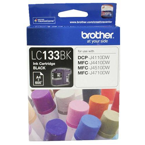 Brother Lc 133 Bk Black Ink Cartridge Mfc J6520 Dw/J6720 Dw/J6920 Dw And Dcp J4110 Dw/Mfc J4410 Dw/J4510 Dw/J4710 Dw And Dcp J152 W/J172 W/J552 Dw/J752