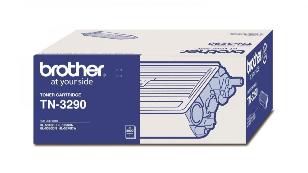 Brother Tn 3290 Mono Laser Toner High Yield Hl 5340 D/5350 Dn/5370 Dw/5380 Dn, Mfc 8370 Dn/8890 Dw/8880 Dn Up To 8000 Pages