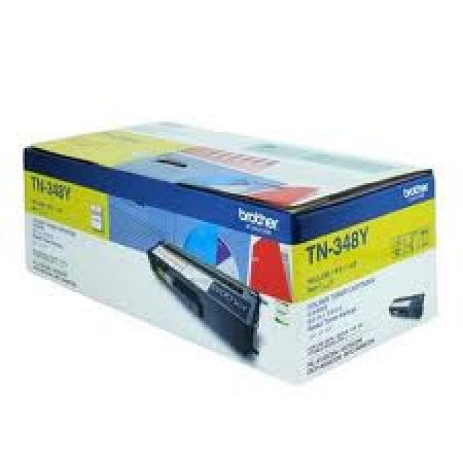 Brother Tn 348 Y Colour Laser Toner Super Hight Yield Yellow Hl 4150 Cdn/4570 Cdw, Dcp 9055 Cdn, Mfc 9460 Cdn/9970 Cdw 6000 Pages