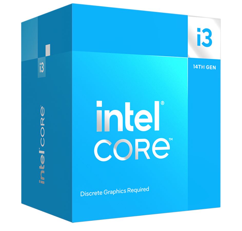 Intel I3 14100 F Cpu 3.5 G Hz (4.7 G Hz Turbo) 14th Gen Lga1700 4 Cores 8 Threads 17 Mb 58 W Graphics Card Required Retail Raptor Lake With Fan