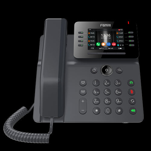 Fanvil V64 Prime Busines Phone, 3.5' Color Screen, Built In Wi Fi & Bt, Dual Gigabit Ports, Po E, 12 Lines, Sbc Ready, 2 Year Wty
