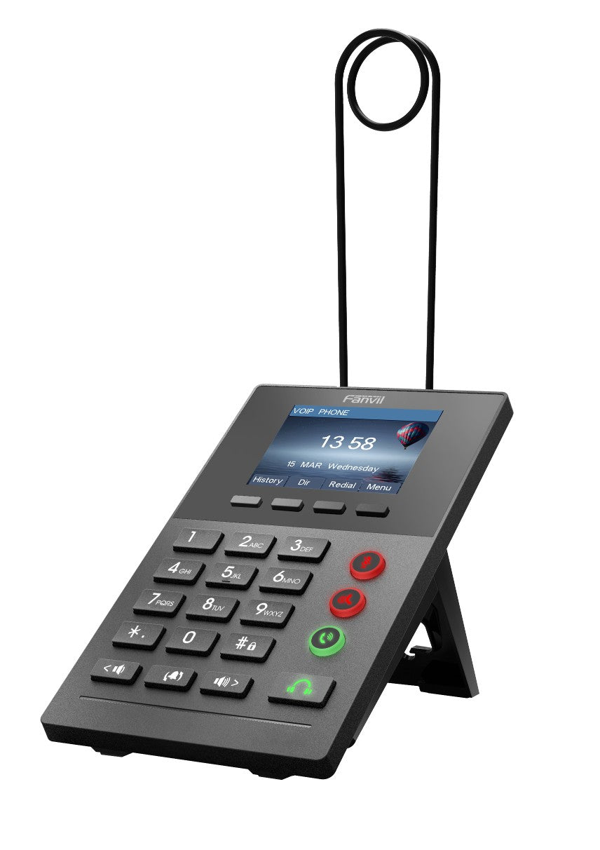 Fanvil X2 P Call Center Ip Phone 2.4' Colour Screen, 2 Lines, No Dss Buttons, 2x Rj9 Headset Ports (1 For Monitoring), Dual 10/100 Nic