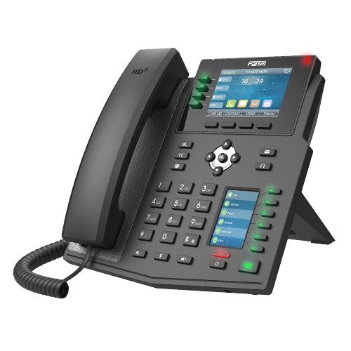 Fanvil X5 U High End Enterprise Ip Phone 3.5' Colour Screen, 16 Lines, 40 X Dss Buttons, Dual Gigabit Nic,Bluetooth, *Sbc Ready, 2 Years Warranty