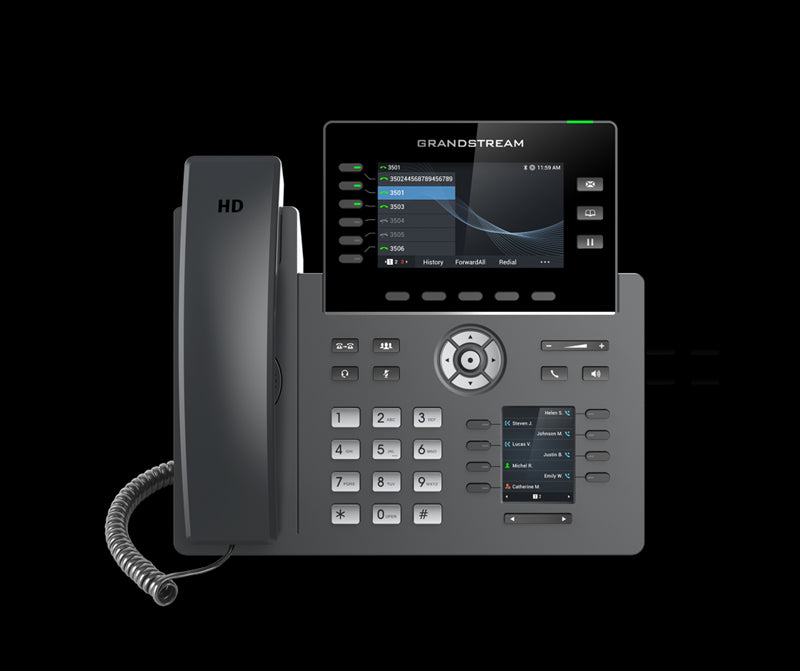 *Ls* Grandstream Grp2616 6 Line Ip Phone, 6 Sip Accounts, 480x272 Colour Screen, Hd Audio, Integrated Bluetooth+Wi Fi, Powerable Via Poe