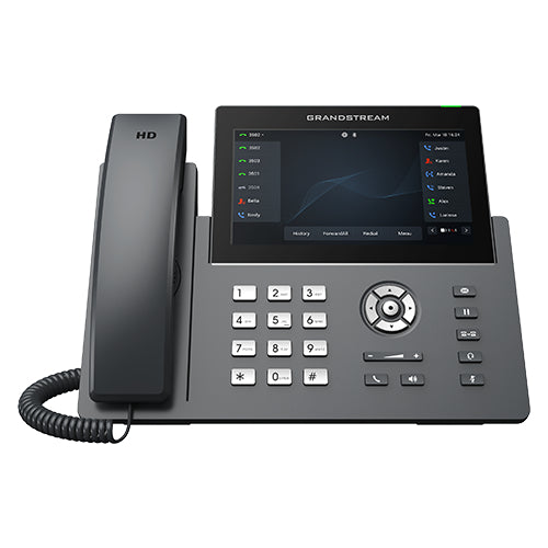 Grandstream Grp2670 12 Line Ip Phone, 6 Sip Accounts,7' Touch Screen, Blf Keys, Hd Audio